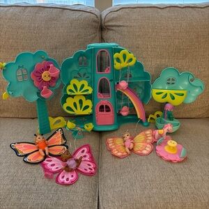 Baby born treehouse play set with 3 dolls